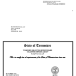 TN SunUp License Certificate
